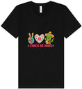 Load image into Gallery viewer, Peace Love Cinco de Mayo Unisex V-Neck Shirt