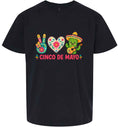 Load image into Gallery viewer, Peace Love Cinco de Mayo Children's Gildan Soft Shirt