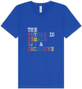 Load image into Gallery viewer, The Future is Female, Gay, and Inclusive Unisex V-Neck Shirt