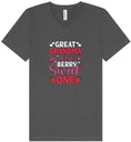 Load image into Gallery viewer, Great Grandma of the Berry Sweet One Unisex V-Neck Shirt