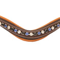 Load image into Gallery viewer, ExionPro Elegant, Attractive Blue, Black & Alternative Clear Crystal Browband