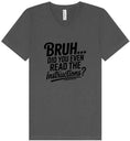 Load image into Gallery viewer, Bruh, Instructions? Unisex V-Neck Shirt