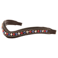 Load image into Gallery viewer, ExionPro Designer Red, Blue & White linked Crystal Browband
