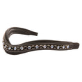 Load image into Gallery viewer, ExionPro Designer Black & Turquoise Blue Crystal Browband