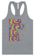 Load image into Gallery viewer, Tie Dye Mom Bruh Women's Racerback Tank