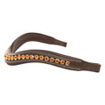 Load image into Gallery viewer, ExionPro Elegant Deep Curved Soft Padded Topaz Crystal Decorated Browband