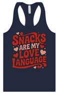 Load image into Gallery viewer, Snacks are My Love Language Women's Racerback Tank