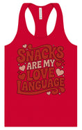 Load image into Gallery viewer, Snacks are My Love Language Women's Racerback Tank