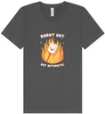 Load image into Gallery viewer, Burnt Out but Optimistic Unisex V-Neck Shirt