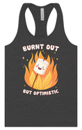 Load image into Gallery viewer, Burnt Out but Optimistic Women's Racerback Tank