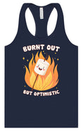 Load image into Gallery viewer, Burnt Out but Optimistic Women's Racerback Tank