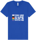 Load image into Gallery viewer, Safe With Me Unisex V-Neck Shirt