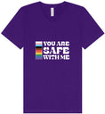 Load image into Gallery viewer, Safe With Me Unisex V-Neck Shirt