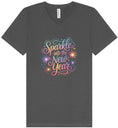 Load image into Gallery viewer, Sparkle into the New Year Unisex V-Neck Shirt