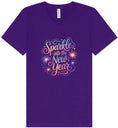 Load image into Gallery viewer, Sparkle into the New Year Unisex V-Neck Shirt
