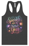 Load image into Gallery viewer, Sparkle into the New Year Women's Racerback Tank