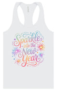 Load image into Gallery viewer, Sparkle into the New Year Women's Racerback Tank