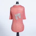 Joy Dog Sweater Coral
