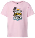Load image into Gallery viewer, I Need Jesus and the Beach Children's Gildan Soft Shirt