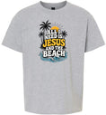 Load image into Gallery viewer, I Need Jesus and the Beach Children's Gildan Soft Shirt