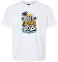 Load image into Gallery viewer, I Need Jesus and the Beach Children's Gildan Soft Shirt