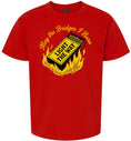 Load image into Gallery viewer, May the Bridges I Burn Light the Way Children's Gildan Soft Shirt