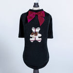 Burberry Bear Dog Tee Black