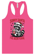 Load image into Gallery viewer, Sorry Santa I've Been Feral Women's Racerback Tank