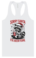 Load image into Gallery viewer, Sorry Santa I've Been Feral Women's Racerback Tank