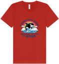 Load image into Gallery viewer, Side Quest Brought By ADHD Unisex V-Neck Shirt