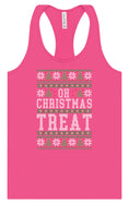 Load image into Gallery viewer, Sweater Style Oh Christmas Treat Women's Racerback Tank