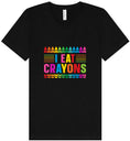 Load image into Gallery viewer, I Eat Crayons Unisex V-Neck Shirt