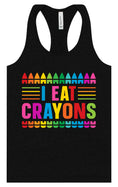 Load image into Gallery viewer, I Eat Crayons Women's Racerback Tank