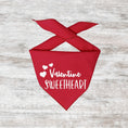 Load image into Gallery viewer, Valentine Bandana | Valentines Day Bandana | Valentine Dog Bandana | Valentine Sweetheart Red - Southlake Paws