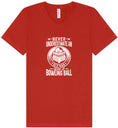 Load image into Gallery viewer, An Old Man with a Bowling Ball Unisex V-Neck Shirt