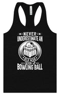 Load image into Gallery viewer, An Old Man with a Bowling Ball Women's Racerback Tank
