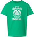 Load image into Gallery viewer, An Old Man with a Bowling Ball Children's Gildan Soft Shirt