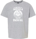 Load image into Gallery viewer, An Old Man with a Bowling Ball Children's Gildan Soft Shirt