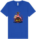 Load image into Gallery viewer, Black Cat Says Do It Unisex V-Neck Shirt