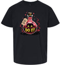 Load image into Gallery viewer, Black Cat Says Do It Children's Gildan Soft Shirt