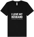 Load image into Gallery viewer, Love My Husband But Wanna Square Up Unisex V-Neck Shirt