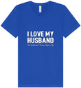 Load image into Gallery viewer, Love My Husband But Wanna Square Up Unisex V-Neck Shirt