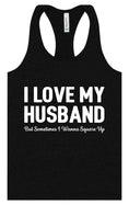 Load image into Gallery viewer, Love My Husband But Wanna Square Up Women's Racerback Tank