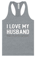 Load image into Gallery viewer, Love My Husband But Wanna Square Up Women's Racerback Tank
