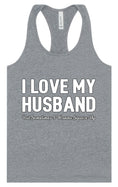 Load image into Gallery viewer, Love My Husband But Wanna Square Up Women's Racerback Tank