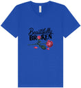 Load image into Gallery viewer, Beautifully Broken Unisex V-Neck Shirt