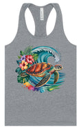 Load image into Gallery viewer, Sea Turtle in the Waves Women's Racerback Tank