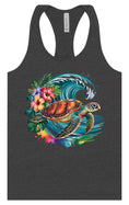 Load image into Gallery viewer, Sea Turtle in the Waves Women's Racerback Tank