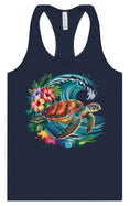 Load image into Gallery viewer, Sea Turtle in the Waves Women's Racerback Tank