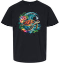 Load image into Gallery viewer, Sea Turtle in the Waves Children's Gildan Soft Shirt